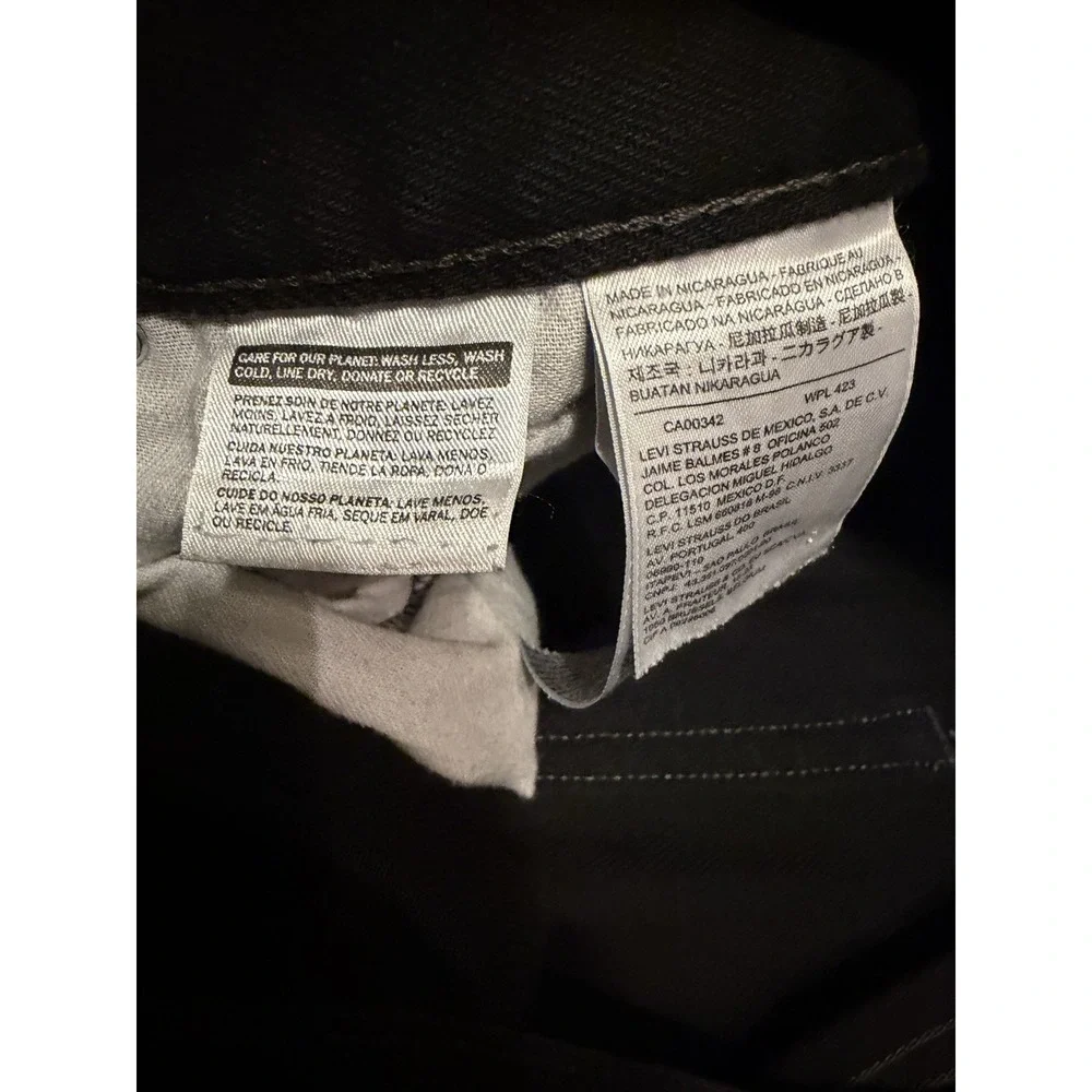 Levi's 550 Relaxed Fit Jeans Mens 36x30 Black Label